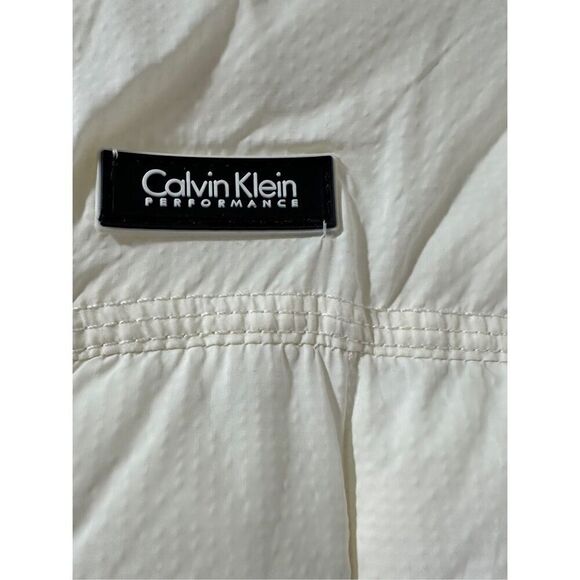 Calvin Klein Performance women’s cream black puffer vest size Medium #39-1859 - Picture 2 of 7